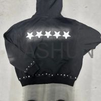 Custom Crop Oversized Hoodie · Embroidery