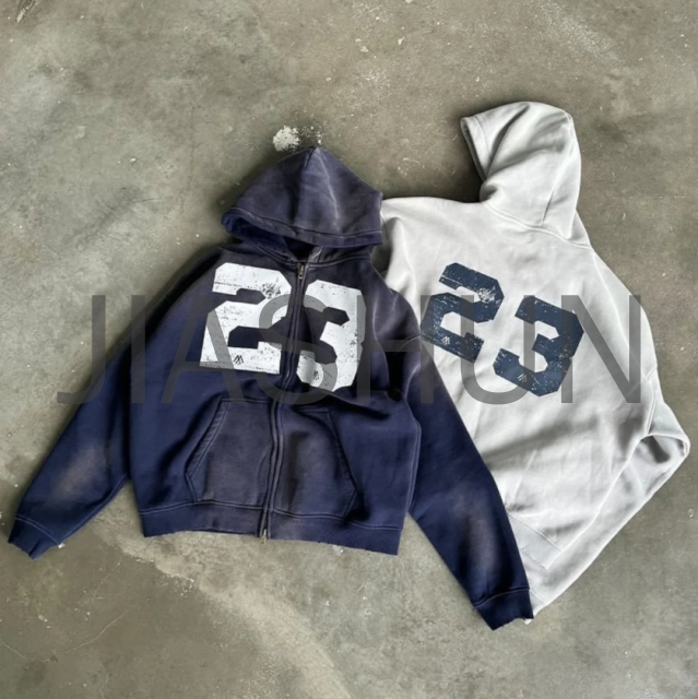 Custom Hoodie · Vintage wash · Screen print