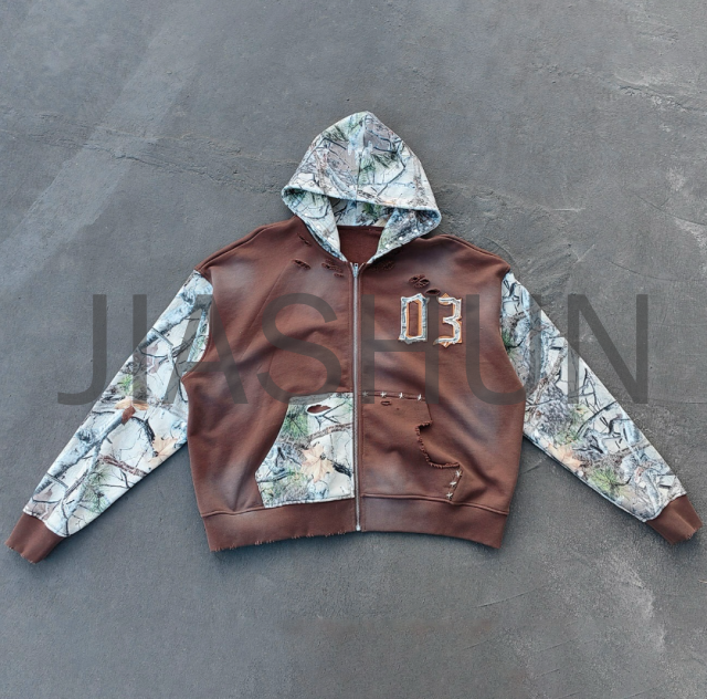 Custom Oversized Camo Hoodie
