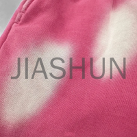 Acid Wash Straight Sweatpants with Print