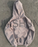 Waterproof Cotton Oversized Zip-Up Printed Hoodie