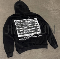 100% Cotton Lined Oversized Hoodie with Zip-Up Front