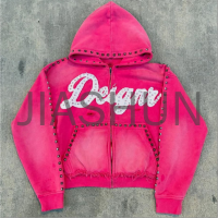 Custom Oversized Vintage Hoodie · 450 gsm · Embroidery