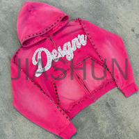 Custom Oversized Vintage Hoodie · 450 gsm · Embroidery