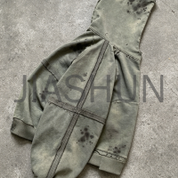 100% Cotton Heavyweight Dirty Wash Distressed Oversized Hoodie