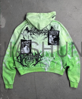 Washed Oversized Digital Print Hoodie
