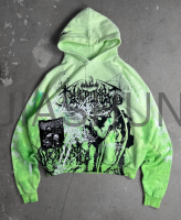 Washed Oversized Digital Print Hoodie