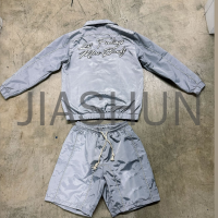 Polyester Cotton Printed Two-Piece Zip-Up Tracksuit