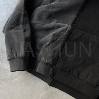 500 gsm Stone Vintage Washed Oversized Distressed Hoodie