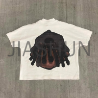 Oversized Cropped Boxy T-Shirt with Graphic