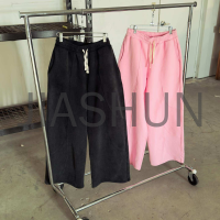 Heavyweight Terry Cotton Wide Leg Flared Sweatpants