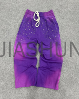 Acid Wash Sun Faded Baggy Distressed Sweatpants