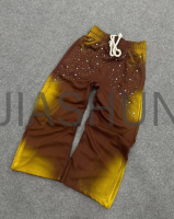 Acid Wash Sun Faded Baggy Distressed Sweatpants