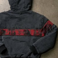 Washed Cropped Boxy Hoodie with Drawstring and Double Layer Quilted
