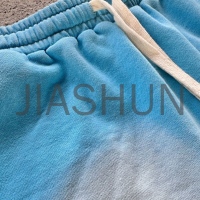 Acid Wash Ripped Raw Hem Fleece Shorts