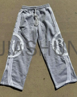 450 gsm Cotton Heavyweight Sweatpants with Logo Embroidery