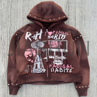 Custom Oversized Vintage Hoodie · Vintage wash · Screen print