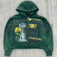 Custom Oversized Vintage Hoodie · Vintage wash · Screen print