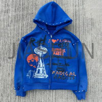 Custom Oversized Vintage Hoodie · Vintage wash · Screen print