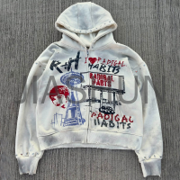 Custom Oversized Vintage Hoodie · Vintage wash · Screen print