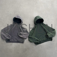Windproof Vintage Acid Wash Oversized Hoodie