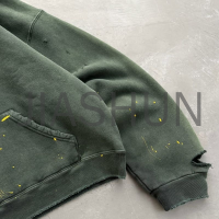 Windproof Vintage Acid Wash Oversized Hoodie