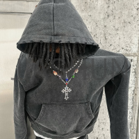 Stone Washed Gemstone Hoodie with DTG Print