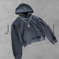 Stone Washed Gemstone Hoodie with DTG Print