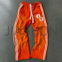 Heavy Weight Cotton Embroidery Stacked Stripe Sweatpants