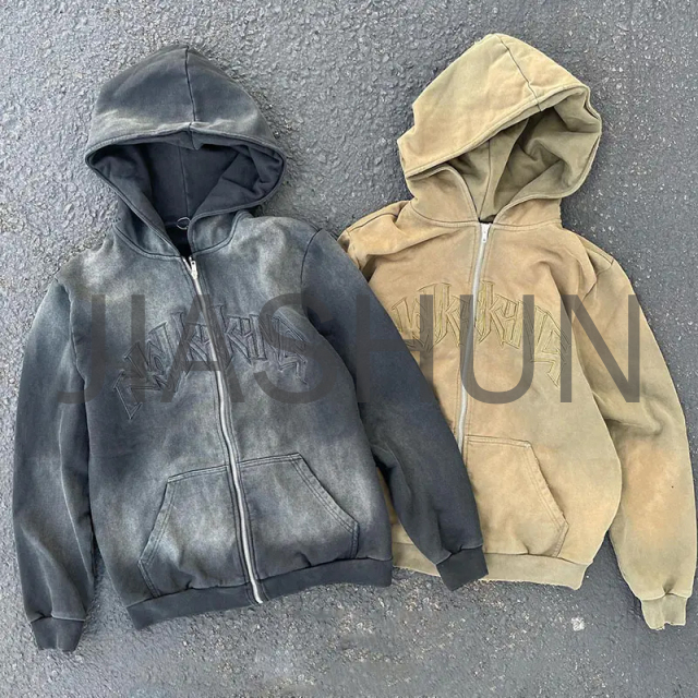Custom Hoodie · Vintage wash · Embroidery