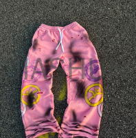 Midweight Vintage Washed Distressed Wide Sweatpants