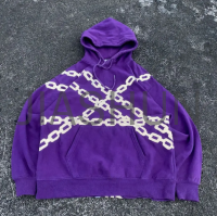 100% Cotton Heavyweight Oversized Hoodie with Silk Screen Print