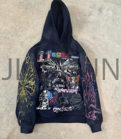 Vintage 500 gsm French Terry Hoodie with DTG Print