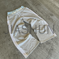 Baggy Double Waisted Trackpants with Side Stripes