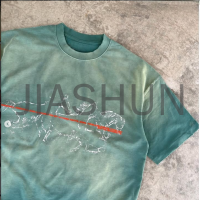 Boxy Oversized Cropped T-Shirt with Digital Print