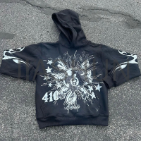 500 gsm Sun-Faded Acid Wash Regular Fit Hoodie