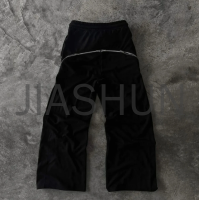French Terry Flare Sweat Pant with Rhinestones and Rivets