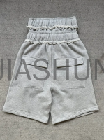 Heavyweight Cotton Acid Wash Double Waist Shorts