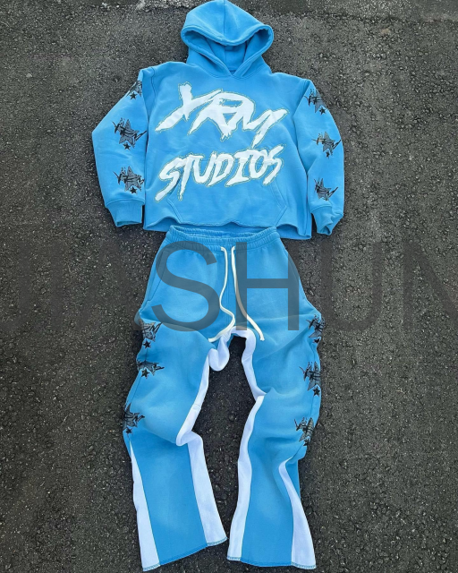 Custom Hoodie Set · Puff print