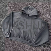 500 gsm Acid Wash Vintage Pullover Hoodie with Print