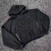 500 gsm Acid Wash Vintage Pullover Hoodie with Print