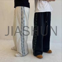 Heavyweight Baggy Sweatpants with Flared Stacked Logo Print