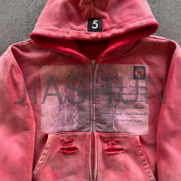 Custom Hoodie · Vintage wash · DTG print