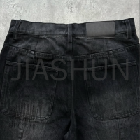 Fade Black Acid Wash Denim Jorts