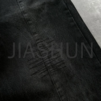 Fade Black Acid Wash Denim Jorts
