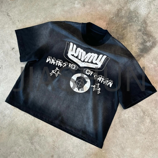 Custom Boxy T-Shirt · Vintage wash · Screen print
