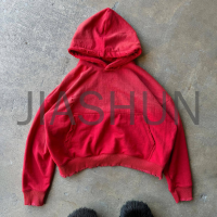 Vintage Washed Heavyweight Cotton Pullover Hoodie