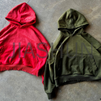 Vintage Washed Heavyweight Cotton Pullover Hoodie