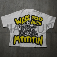 100% Cotton Streetwear T-Shirt with Vintage Prints