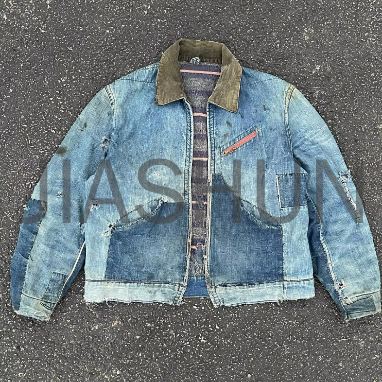 Custom Oversized Zip-Up Streetwear Jacket · 400 gsm · Vintage wash